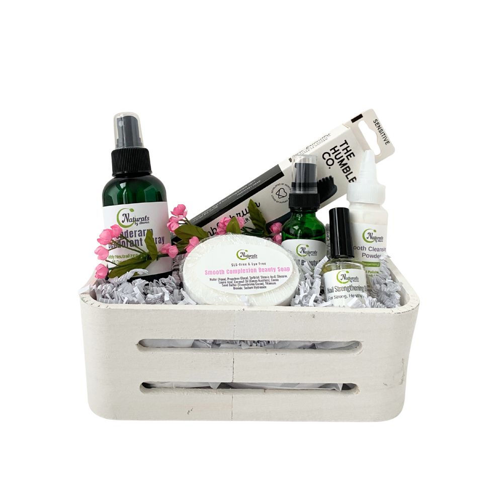 Natural Morning Routine Gift Basket