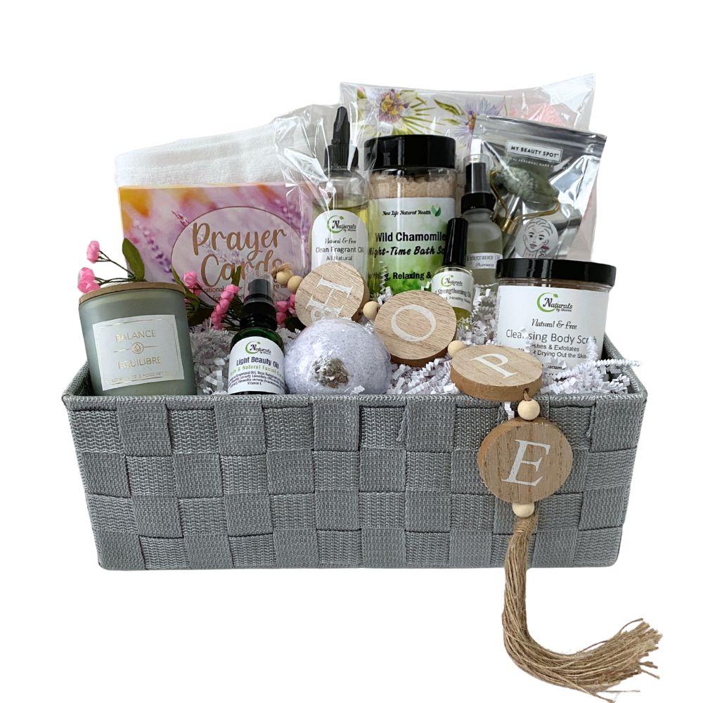 Luxury Inspirational Natural Spa Day Gift Basket